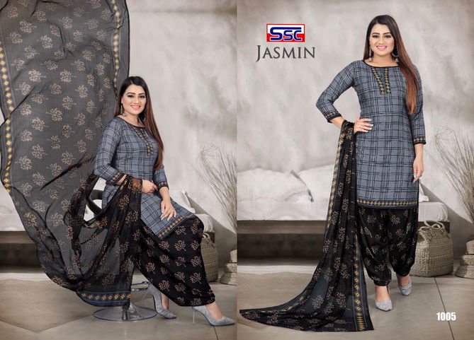 Ssc Jasmin 24 Printed Micro Fancy Fabric Designer Casual Wear Dress Material Collection